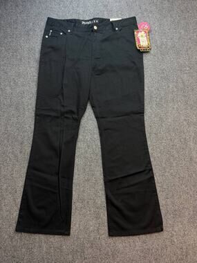 Mudd Girls Plus Size 18 1/2 Black Stretch Bootcut Jeans Pants NWT
